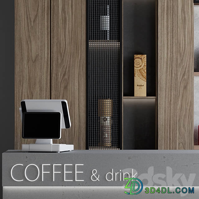 Coffeeshop 1 Coffee and drink 3D Models