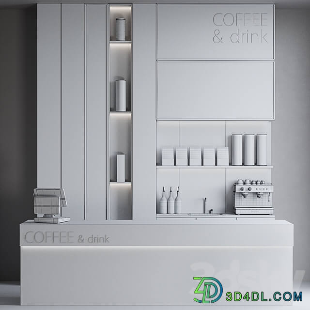 Coffeeshop 1 Coffee and drink 3D Models