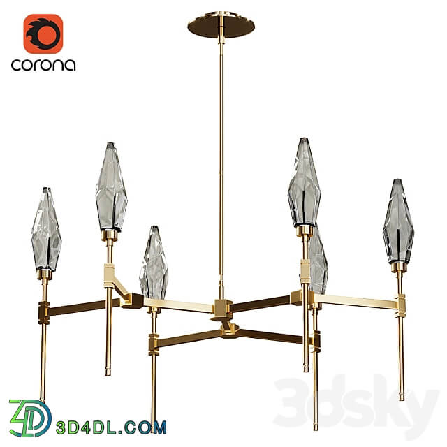 Pendant light Rock Crystal Round Belvedere Chandelier