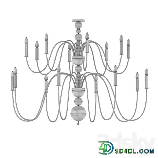 Pendant light Chandelier ART DECO 22XL