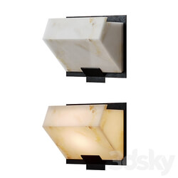 Pierre Chareau Simple Sloping block wall lamp 