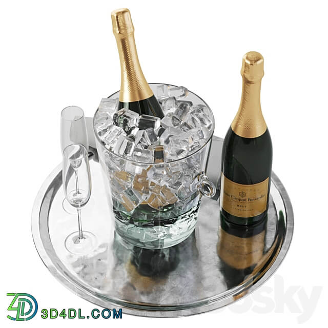 Champagne ice glass bucket