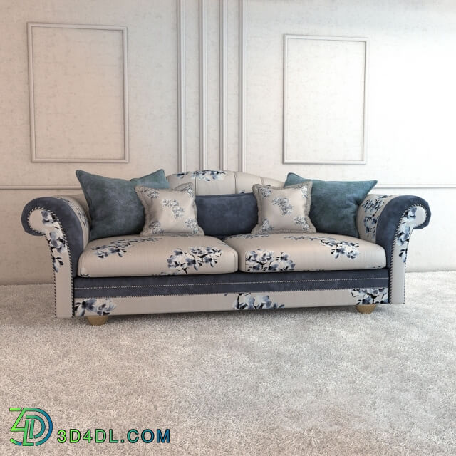 Sofa with velvet