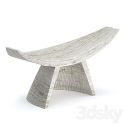 Partera travertine stool 