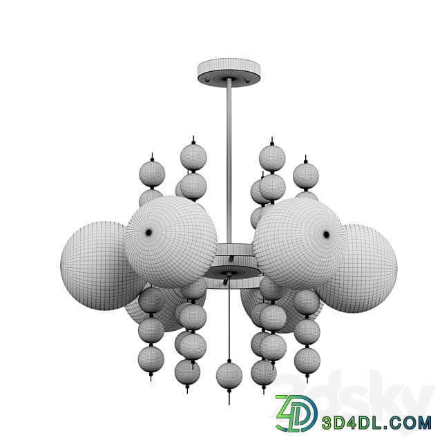 Designer chandeliers and lighting fixtures Marine six Pendant light 3D Models