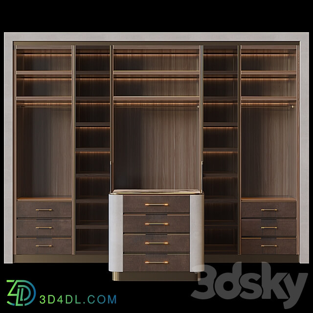 Wardrobe Display cabinets Wardrobe with island