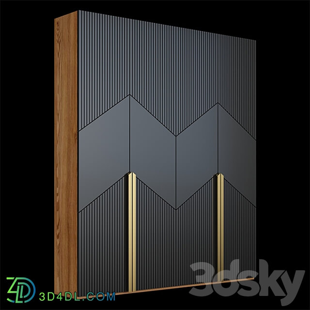 Wardrobe Display cabinets Shelf Desing 055