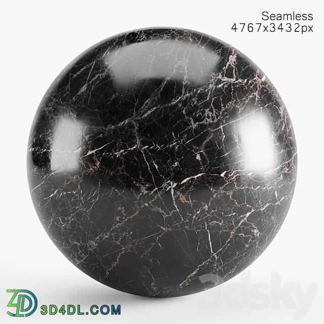 Stone Black marble seamless material