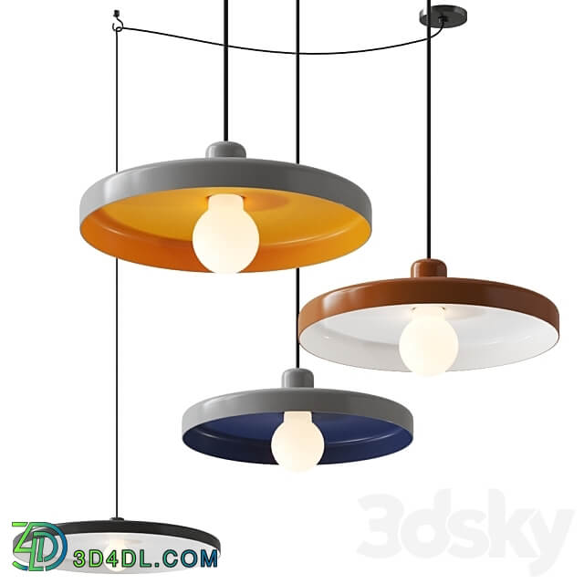 Pendant light Disk hanging pendant lamp by tossB