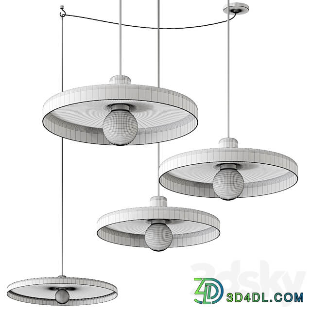 Pendant light Disk hanging pendant lamp by tossB