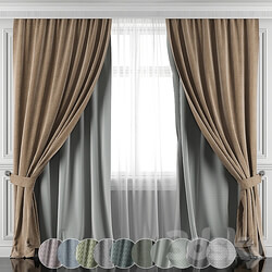 Curtains with window and moldings 396 401 