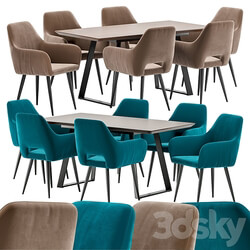 Table Chair Flex dining chair and Stockholm table 