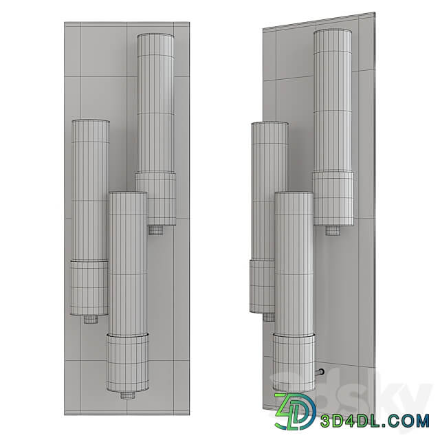 Pillar multilight wall sconce