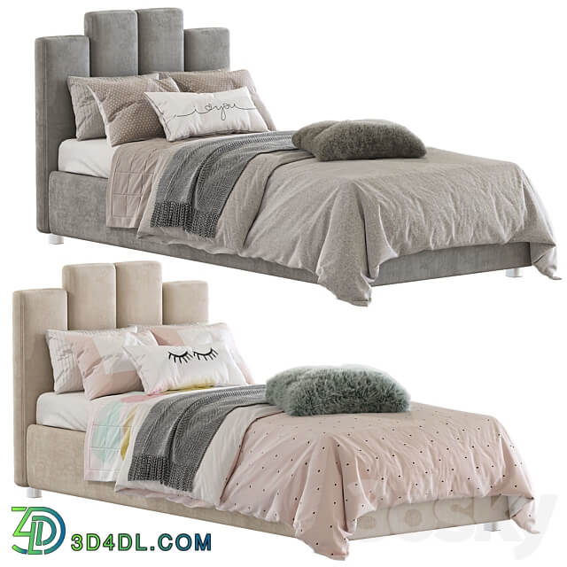 Bed with a soft headboard 10