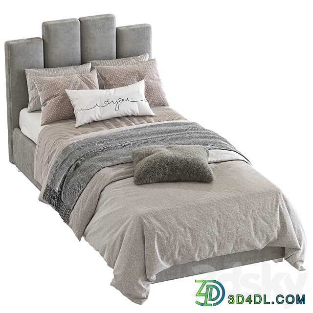 Bed with a soft headboard 10