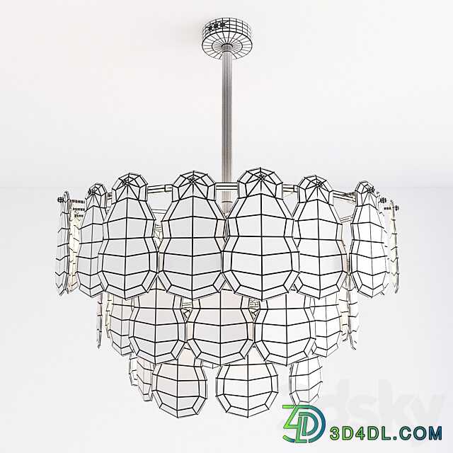 Pendant light Chandelier Loft Concept Maat Textured Glass