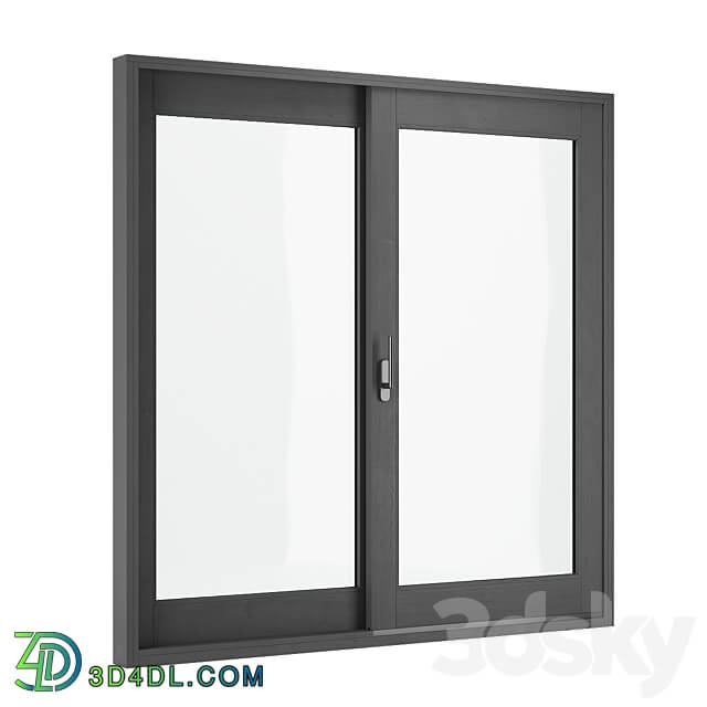 Wooden exterior sliding door