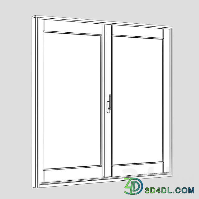 Wooden exterior sliding door