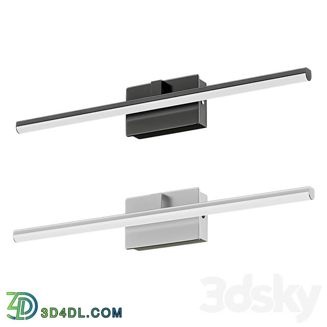 Black and White Linear Vanity Light