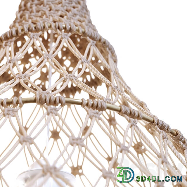 Pendant light Macrame lampshade INDILA