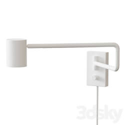 NYMÅNE NIMONE Wall lamp with swivel stand white 