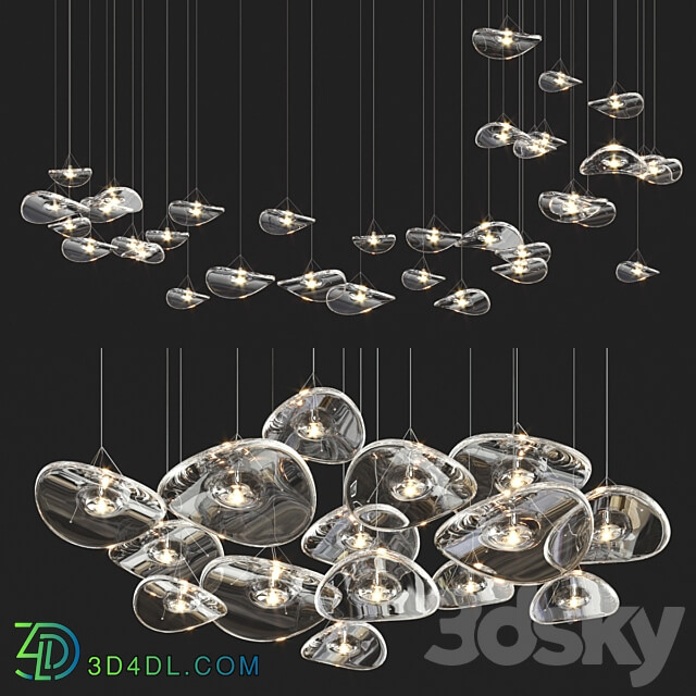 Pendant light Adjustable Terzani Manta Light Collection