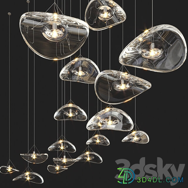 Pendant light Adjustable Terzani Manta Light Collection