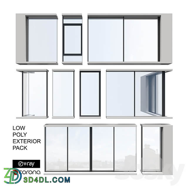 Exterior Sliding System Set