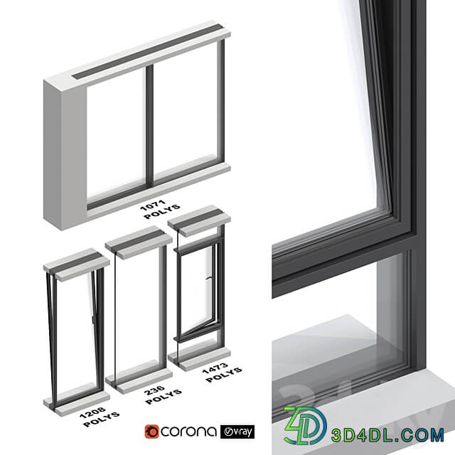 Exterior Sliding System Set