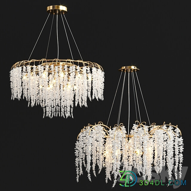 Pendant light Cascading Crystal Chandelier Collection