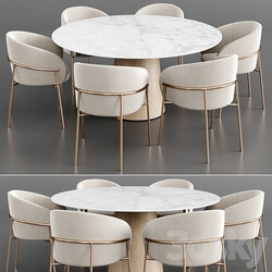 Dinning set 26 Table Chair 3D Models 