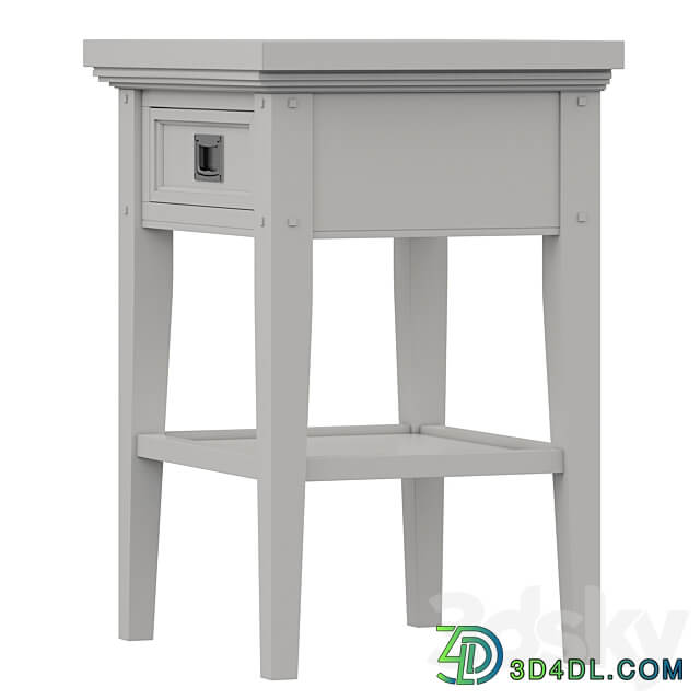 Sideboard Chest of drawer Dantone Home Bedside table Oxford with 1 drawer white