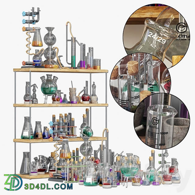 Chemistry dishes n4 Laboratory chemical glassware 4