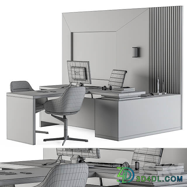 Office Furniture Manager Set Table with Whiteboard 38