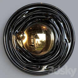 Other decorative objects Light sculpture Vargov Design Black gold wall  