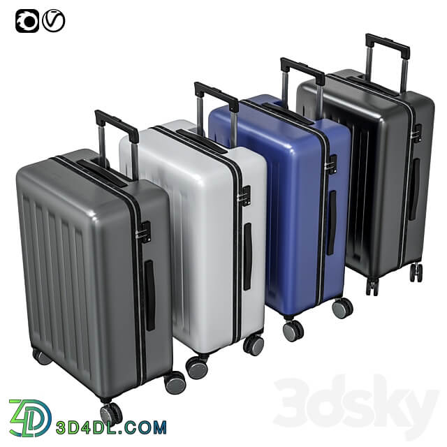 Suitcase travel Xiaomi RUNMI 90 Points Gray Stars