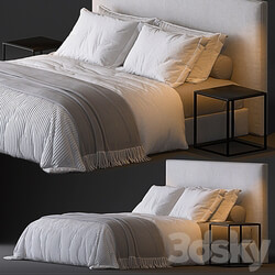 Bed Sullivan fabric platform bed 