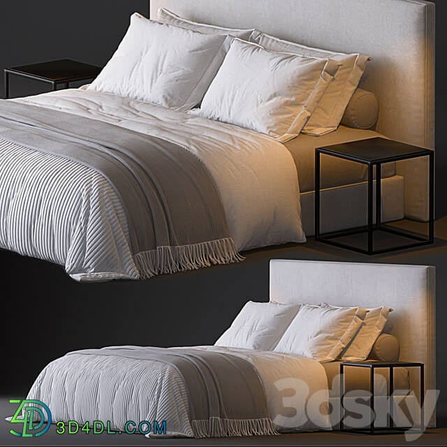 Bed Sullivan fabric platform bed