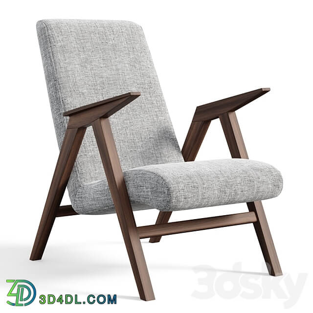 Bora wide armchair 3D Models 3DSKY