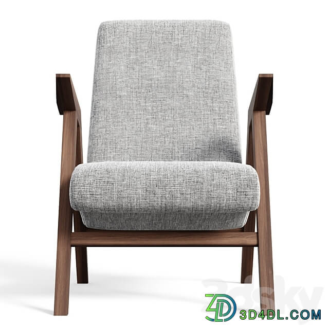 Bora wide armchair 3D Models 3DSKY