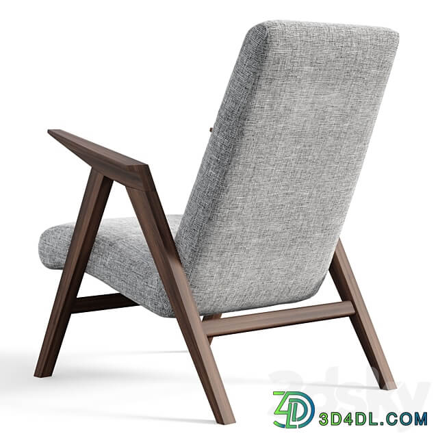 Bora wide armchair 3D Models 3DSKY