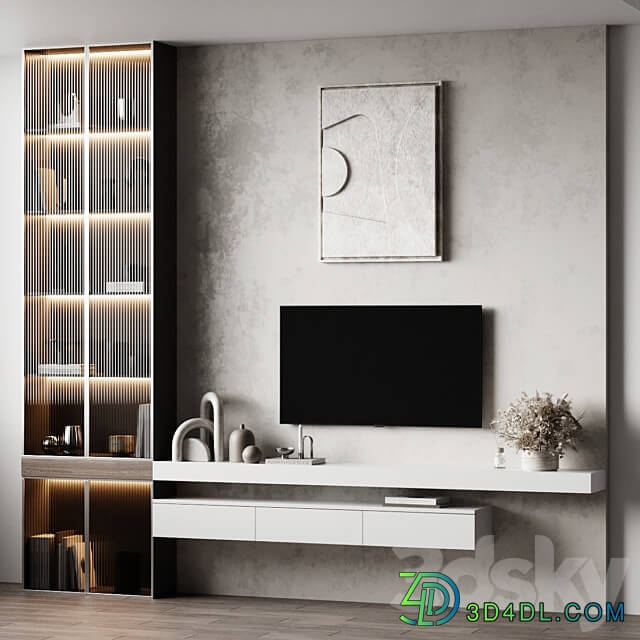 TV Wall 2 3D Models 3DSKY