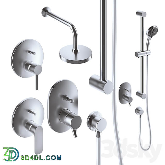 vitra concealed shower mixers 3D Models 3DSKY