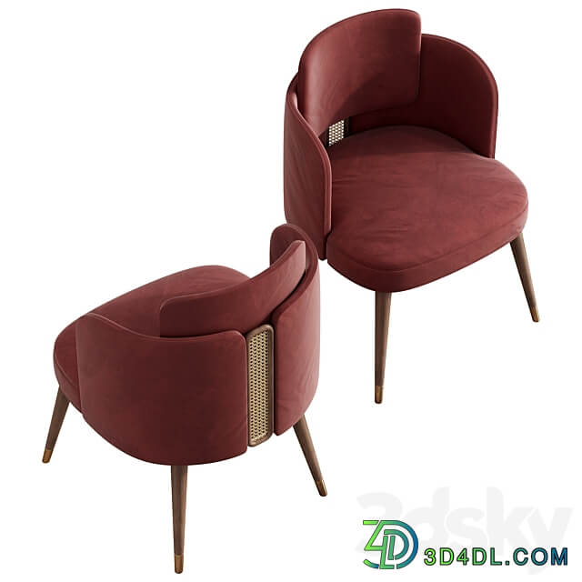 Dining Chair Bond Mezzo Collection 3D Models 3DSKY