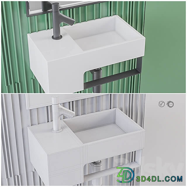 Bathroom furniture Bath Set 6 3D Models 3DSKY