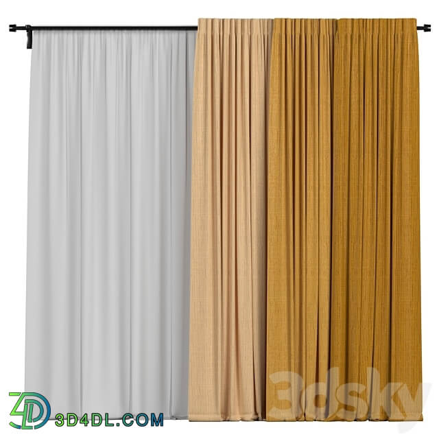 Curtain collection 3D Models 3DSKY