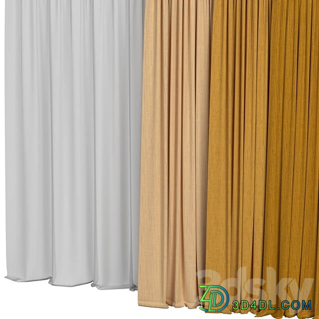 Curtain collection 3D Models 3DSKY