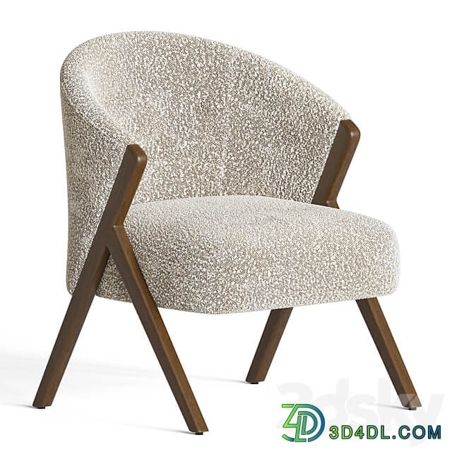 Boucle armchair zarahome 3D Models 3DSKY