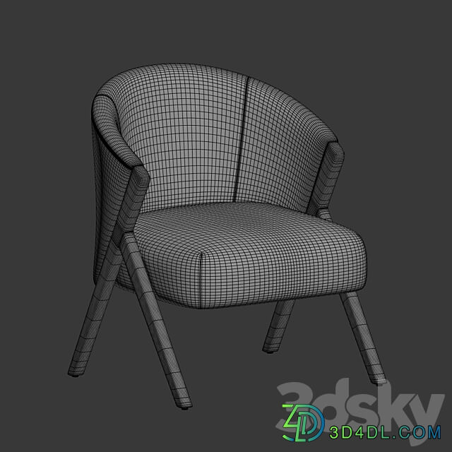 Boucle armchair zarahome 3D Models 3DSKY