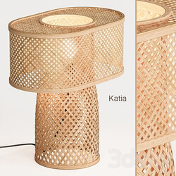 Katia bamboo table lamp La Redoute 3D Models 3DSKY 